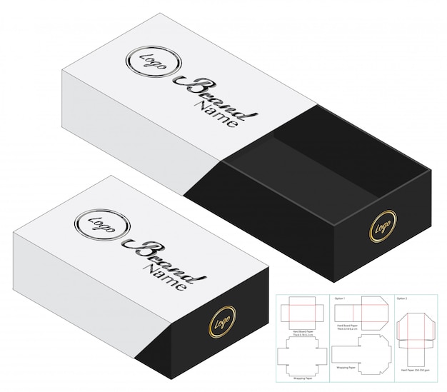 Download Box packaging die cut template design. 3d mock-up ...