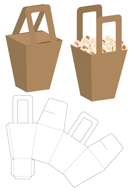 premium-vector-box-packaging-die-cut-template-design