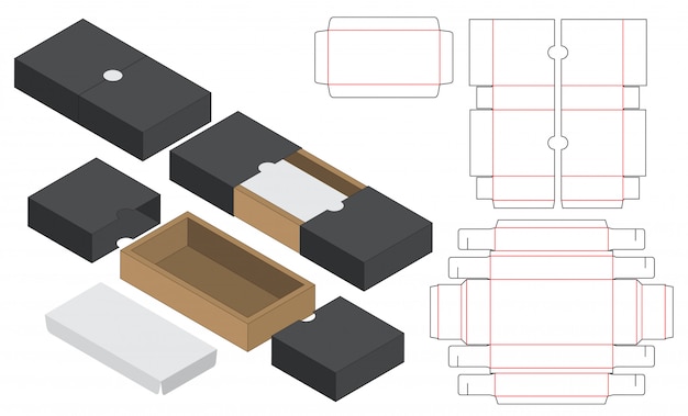 Download Premium Vector | Box packaging die cut template design