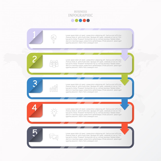 Premium Vector | Box for text infographic template