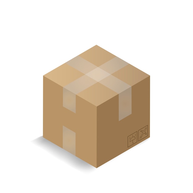 box illustration vector free download