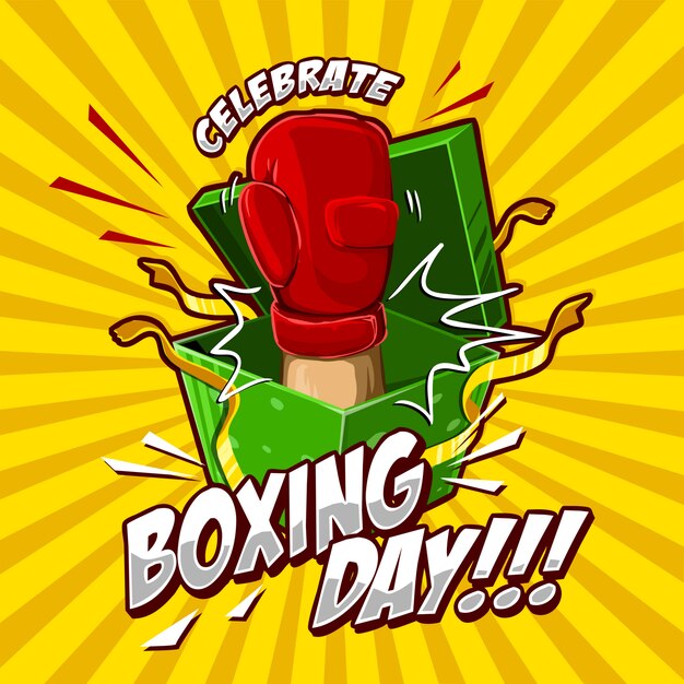 Premium Vector Boxing day celebrate
