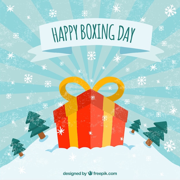 Boxing day discounts background