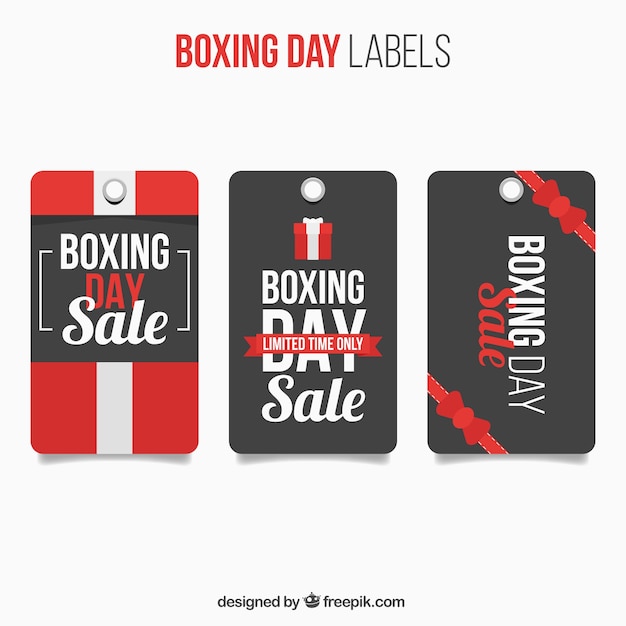 Boxing day label collection
