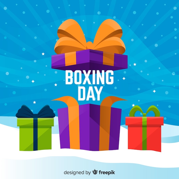 Free Vector | Boxing day sale banner