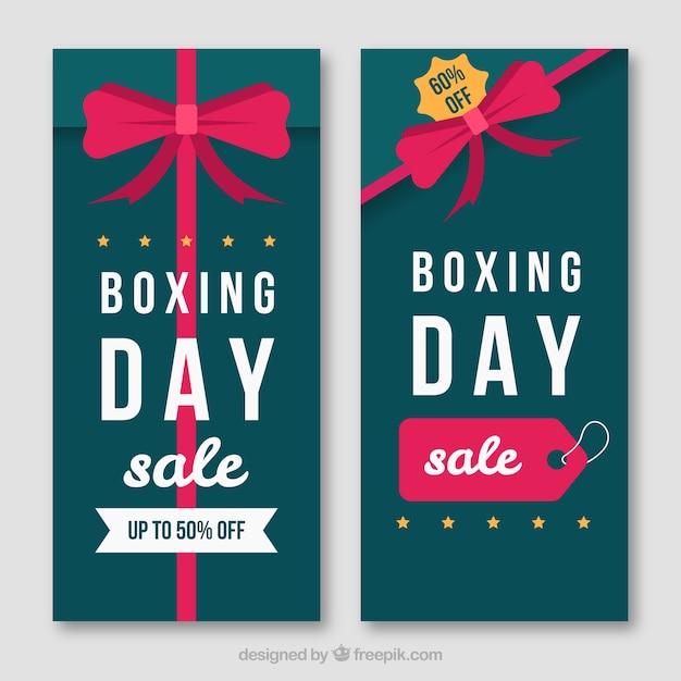 Boxing day sale banners