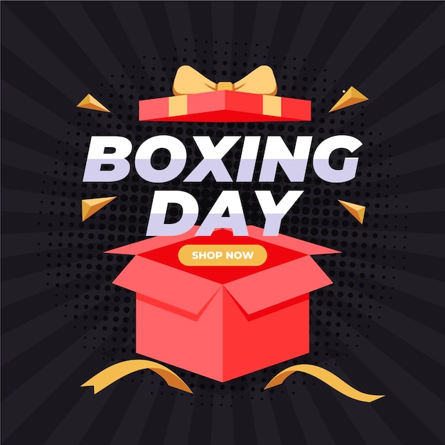 Free Vector | Boxing day sale in flat design