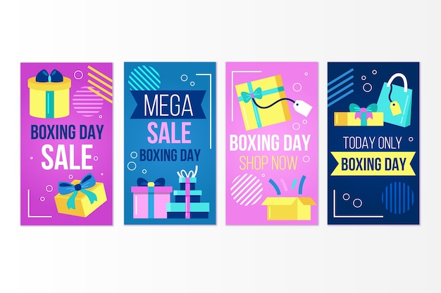 Download Free Download Free Boxing Day Sale Instagram Story Collection Vector Use our free logo maker to create a logo and build your brand. Put your logo on business cards, promotional products, or your website for brand visibility.