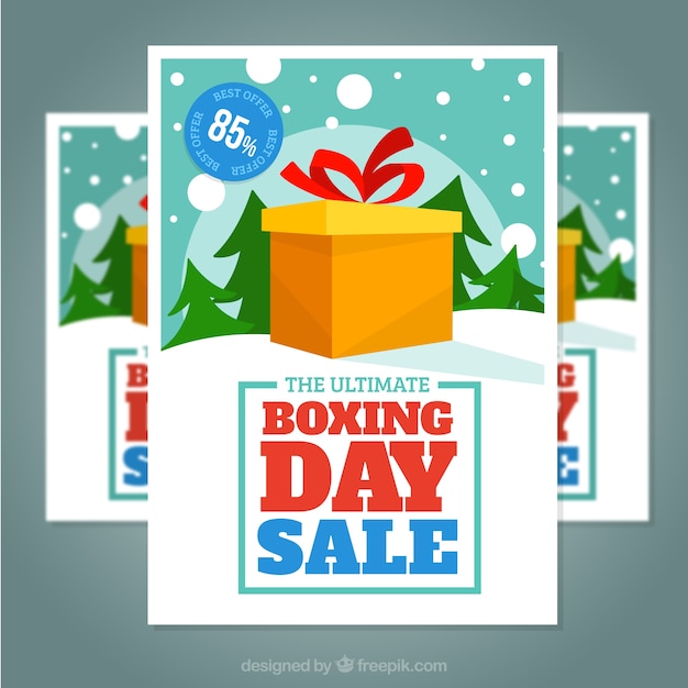Boxing day sale poster