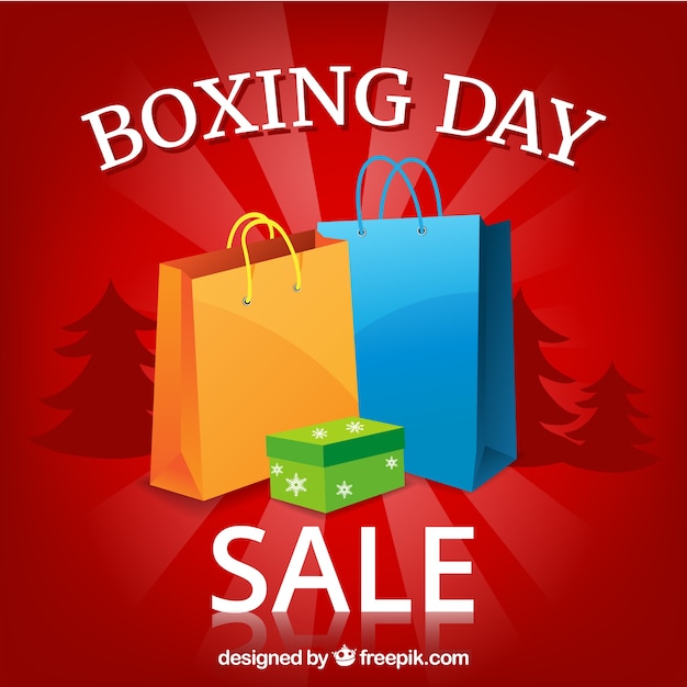Free Vector Boxing day sale