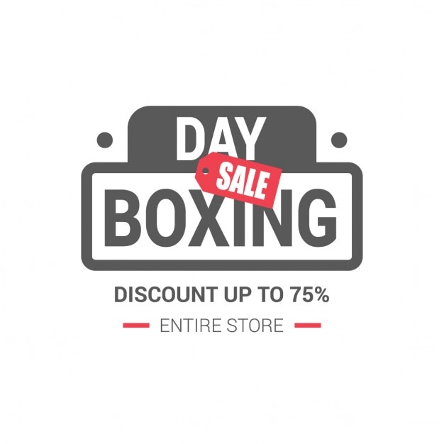 Boxing day sticker