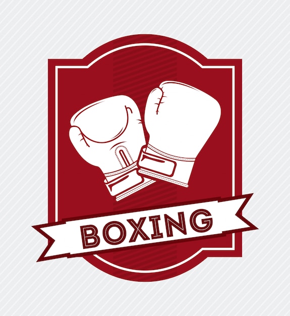 Premium Vector | Boxing design over white background vector illustration