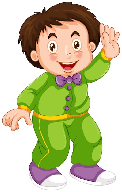 Free Vector | A boy wearing pajamas