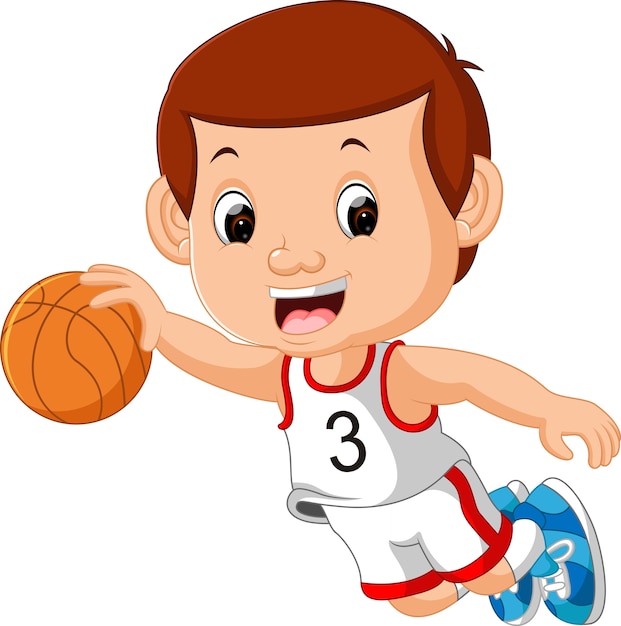 Premium Vector Boys Playing Basketball Sport