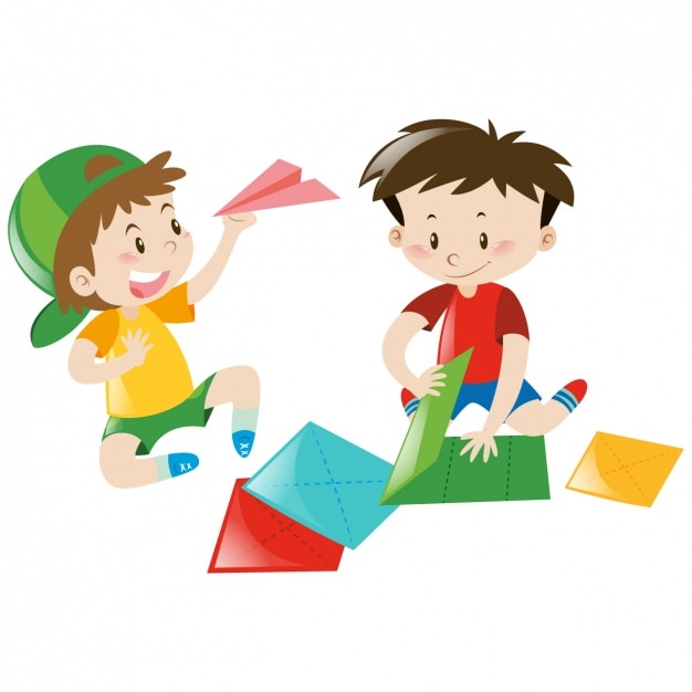 Download Free Vector | Boys playing design