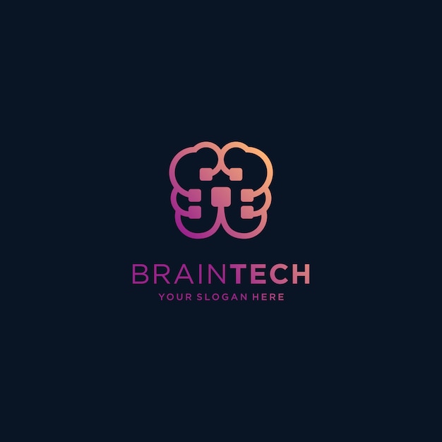 Download Free Brain Tech Logo Inspiration Premium Vector Use our free logo maker to create a logo and build your brand. Put your logo on business cards, promotional products, or your website for brand visibility.