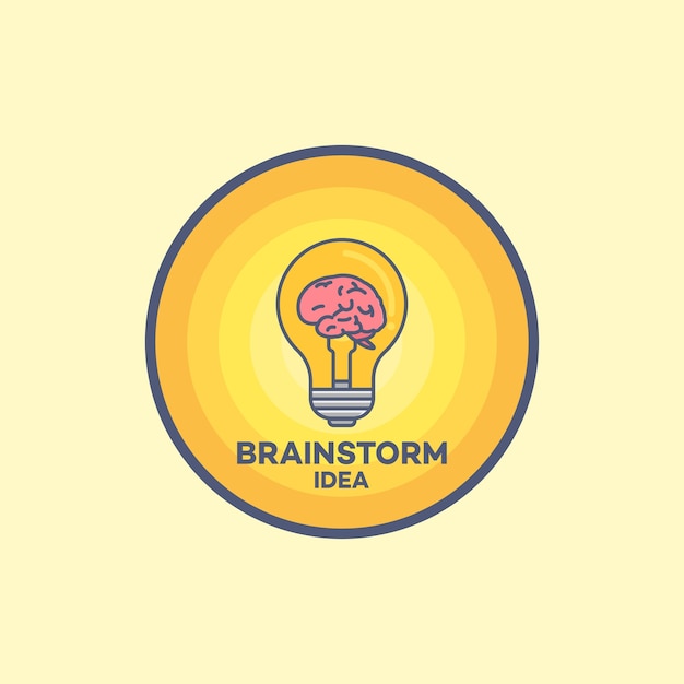 Download Free Brainstorm Idea Light Bulb Premium Vector Use our free logo maker to create a logo and build your brand. Put your logo on business cards, promotional products, or your website for brand visibility.