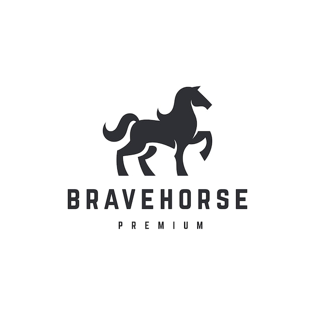 Download Free Brave Horse Logo Template Premium Vector Use our free logo maker to create a logo and build your brand. Put your logo on business cards, promotional products, or your website for brand visibility.