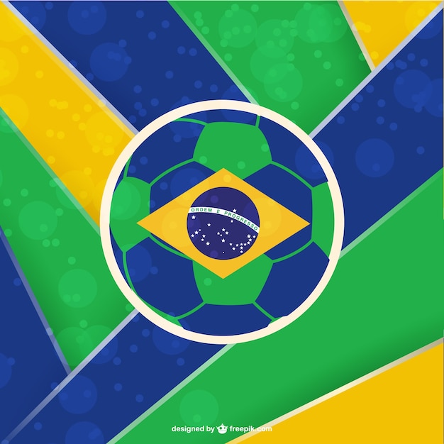 Download Brazil football vector template Vector | Free Download