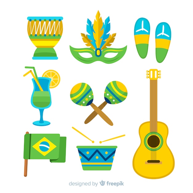 Brazilian Carnival Element Collection Vector Free Download 9673