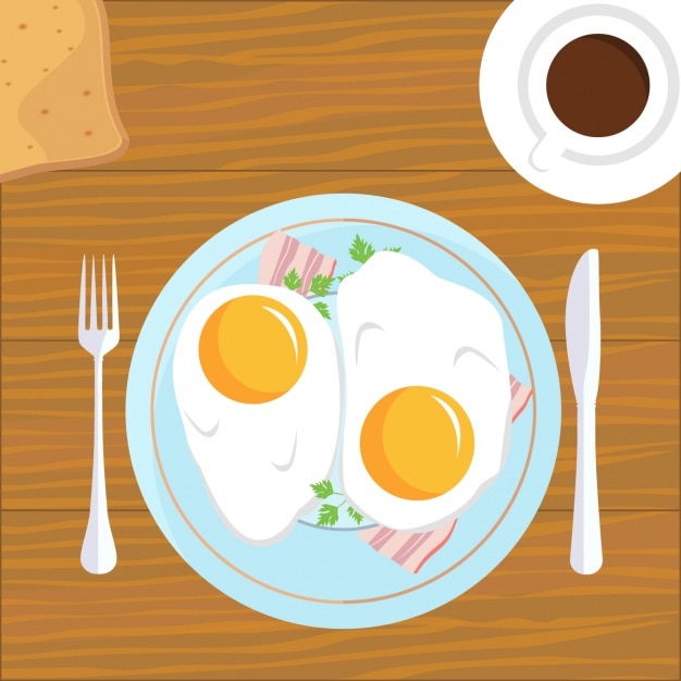 Breakfast background design