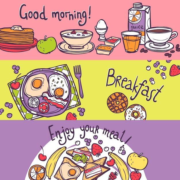Breakfast Banner Set