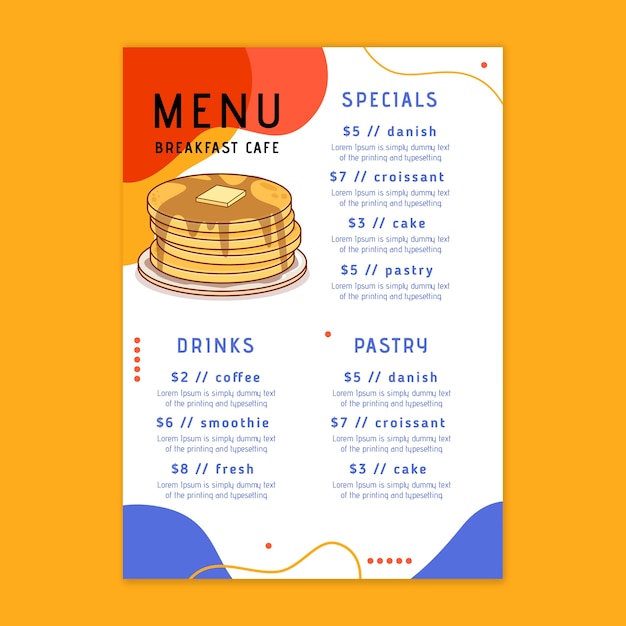 free-vector-breakfast-restaurant-menu-template