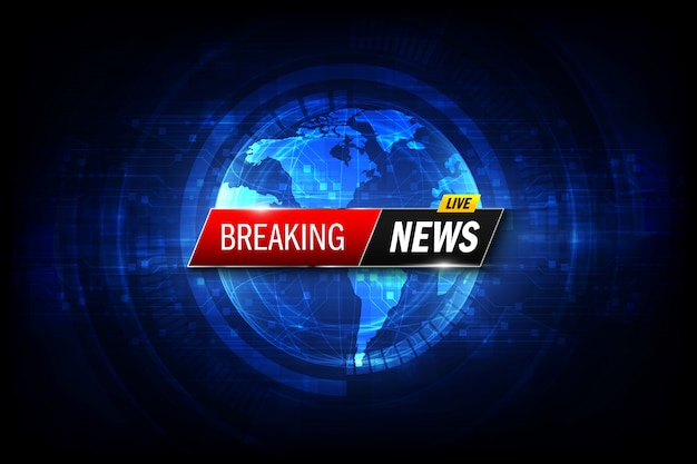 Premium Vector Breaking News Background