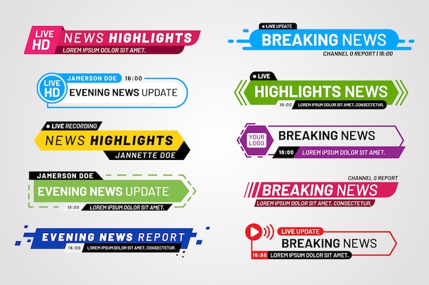 Download Free Breaking News Banners Template Concept Free Vector Use our free logo maker to create a logo and build your brand. Put your logo on business cards, promotional products, or your website for brand visibility.