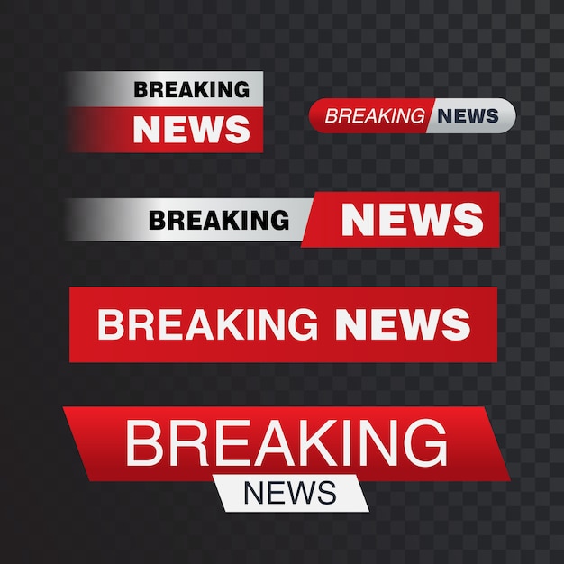 Breaking news bar | Premium Vector