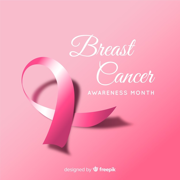 Premium Vector | Breast cancer awareness month background