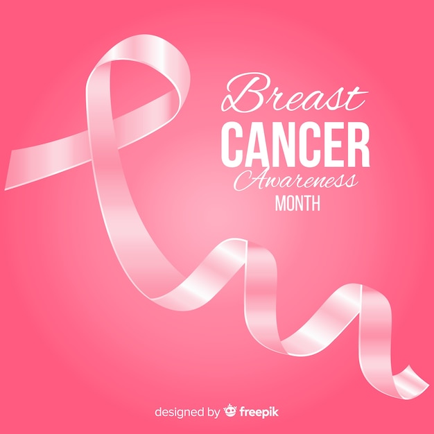 Breast cancer awareness month background | Free Vector