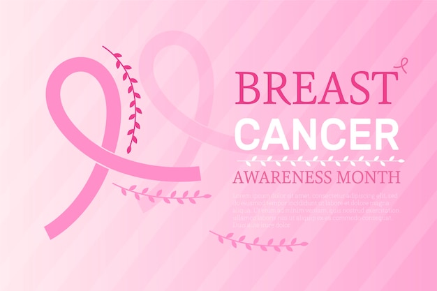 Free Vector | Breast cancer awareness month banner