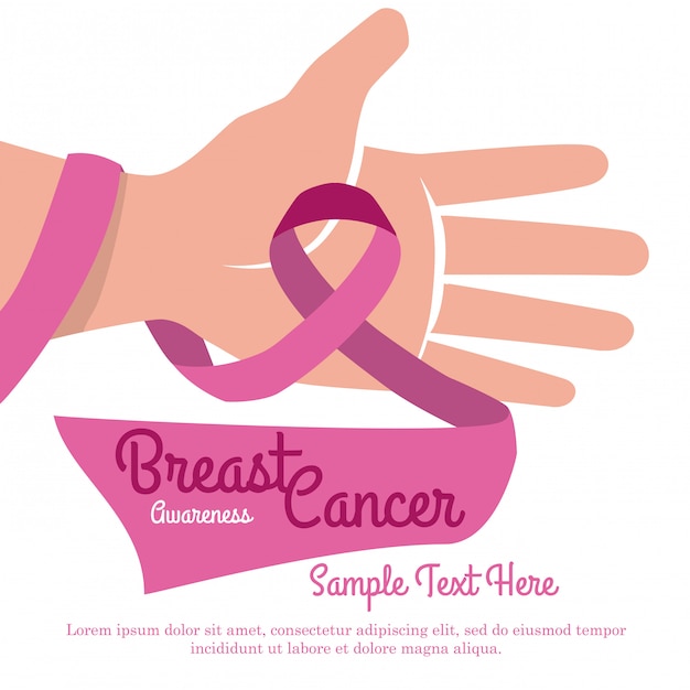 Download Breast cancer design | Premium Vector