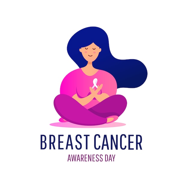 Download Free Breast Cancer Symbol With Young Woman Who With Her Hands Holds Use our free logo maker to create a logo and build your brand. Put your logo on business cards, promotional products, or your website for brand visibility.
