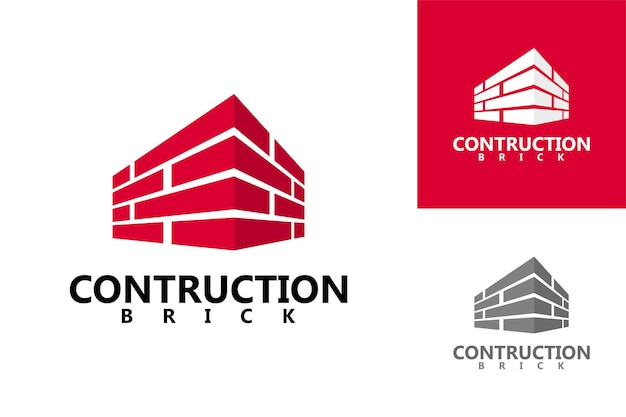 Premium Vector Brick Construction Logo Template Design