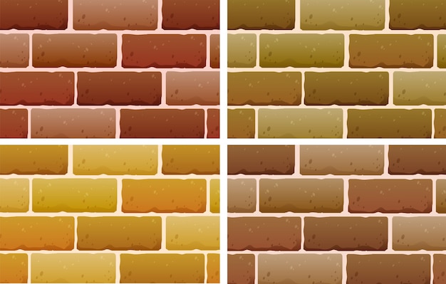 Premium Vector | Brick designs