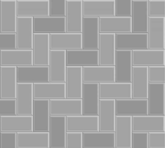 レンガ石舗装パターンテクスチャ背景 ベクトル灰色の床の散歩 プレミアムベクター