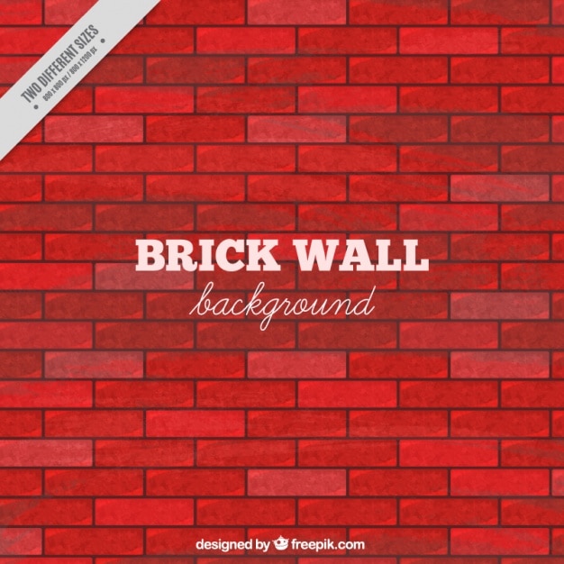 Brick wall in red tones