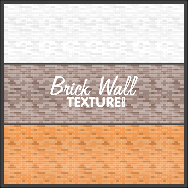 Brick wall texture background. Premium Vector