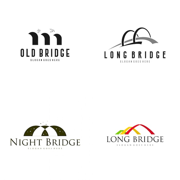 Bridge logo design Vector | Premium Download