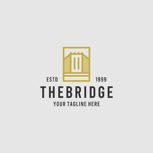 Download Free The Bridge Minimalist Logo Design Inspiration Premium Vector Use our free logo maker to create a logo and build your brand. Put your logo on business cards, promotional products, or your website for brand visibility.