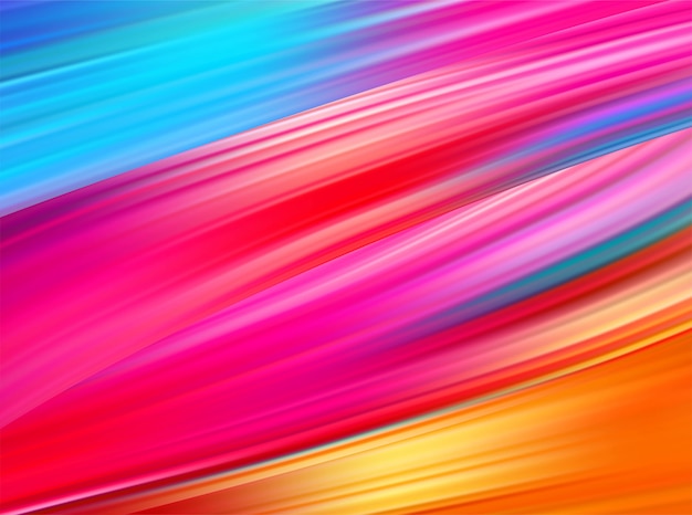 Bright abstract background with colorful swirl flow. Premium Vector