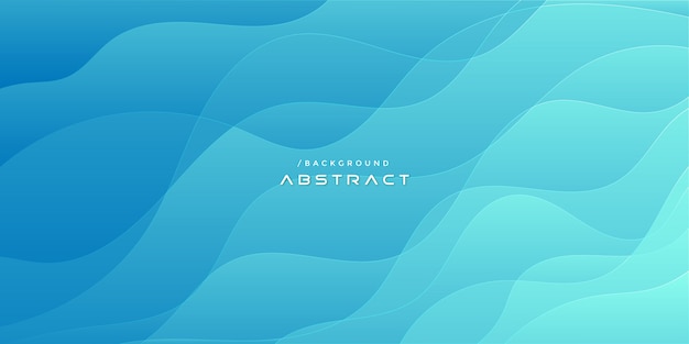 Premium Vector | Bright abstract blue gradient wavy shape background