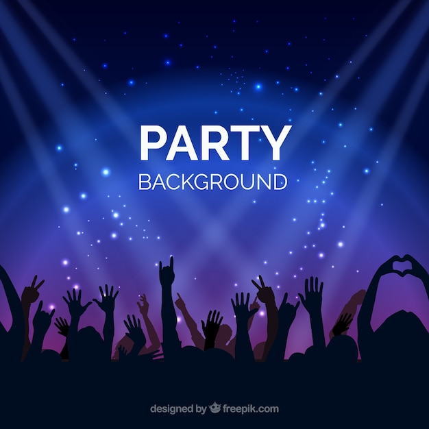 Premium Vector Bright Background With Party People