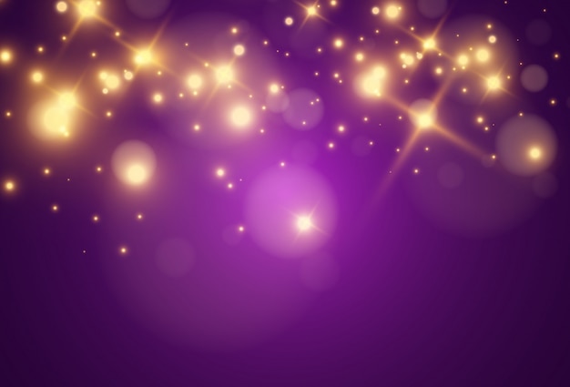 Premium Vector | Bright beautiful golden sparks on a transparent ...