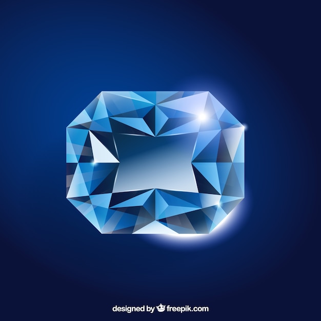 bright blue gemstone