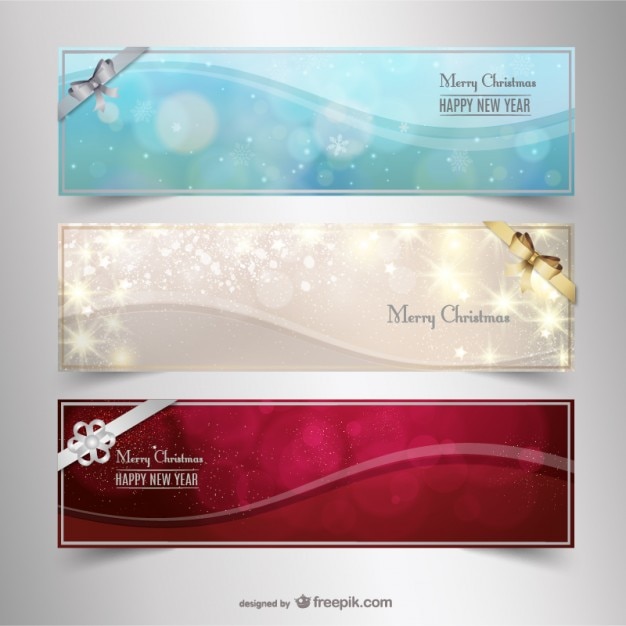 Bright Christmas banners