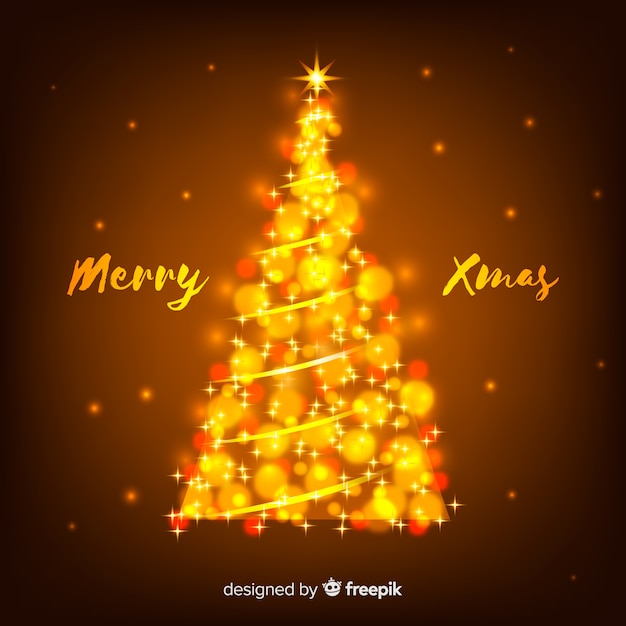 Bright Christmas Tree Free Vector On Freepik