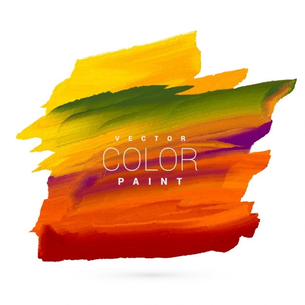 Download Free Vector | Bright colorful hand paint stain vector design